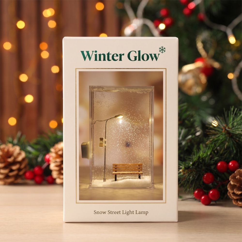 Hollysart™ Snowfall Glow Lamp