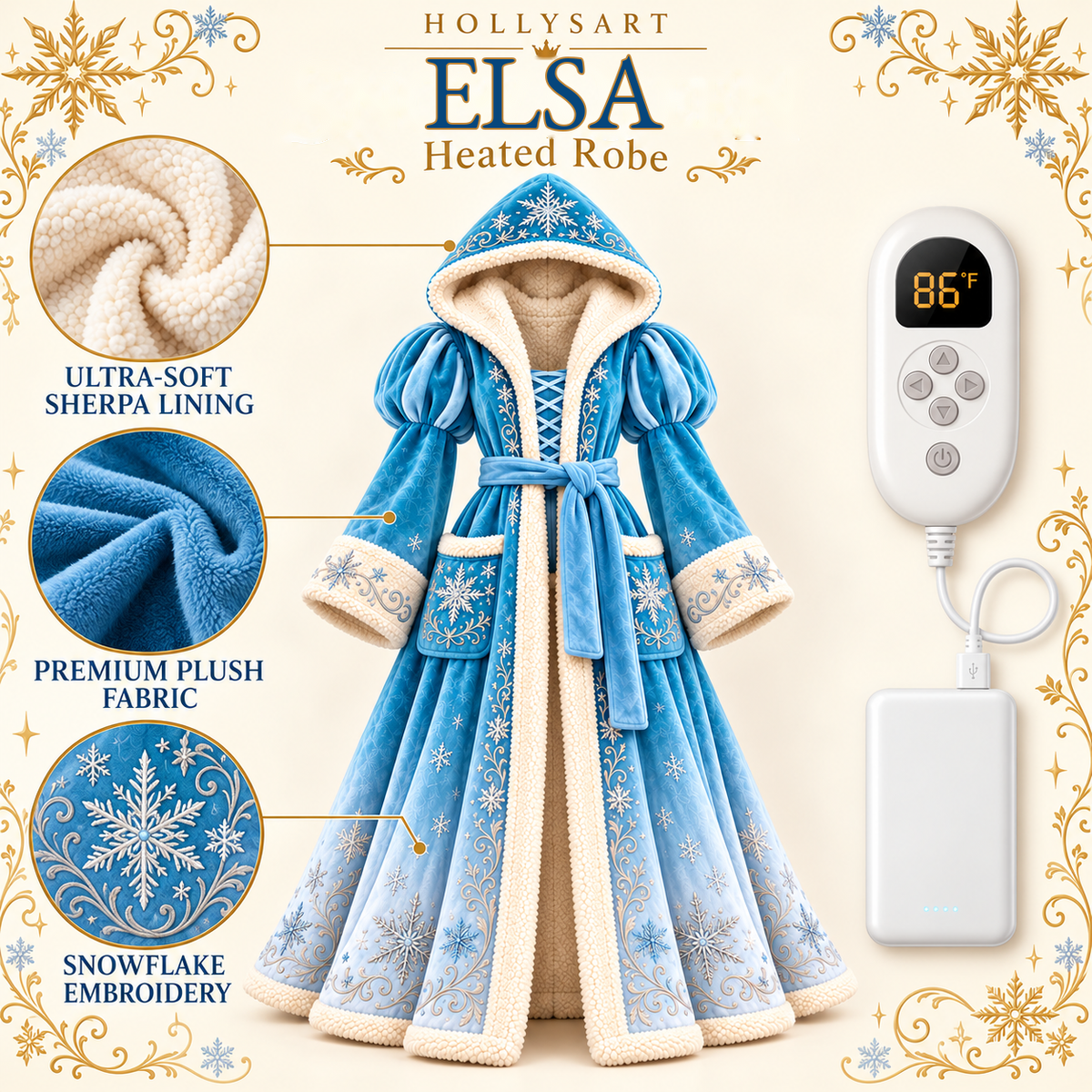 Hollysart™ Fairytale Heated Robe