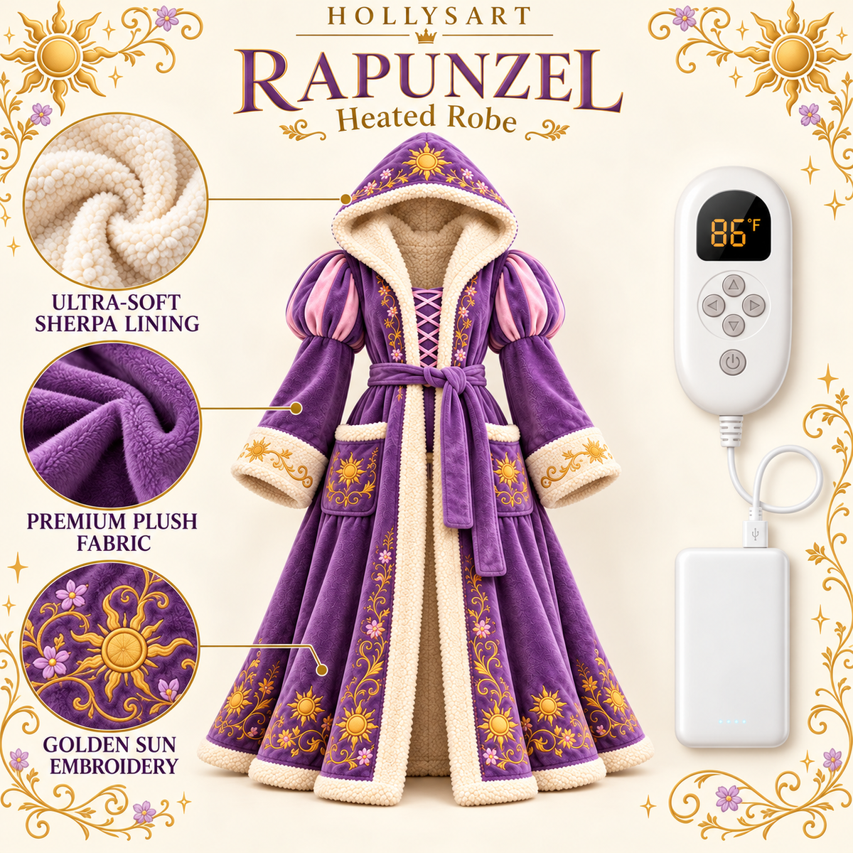 Hollysart™ Fairytale Heated Robe